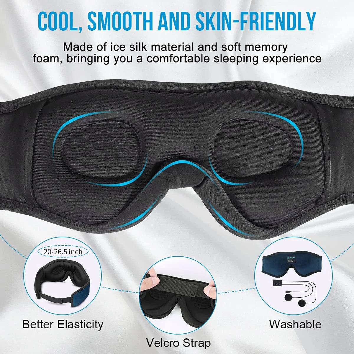 Sleep Headphones 3D Bluetooth 5.0 Headband