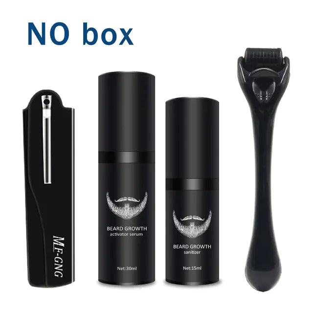 Barber Beard Growth Kit: Professional Enhancer Set