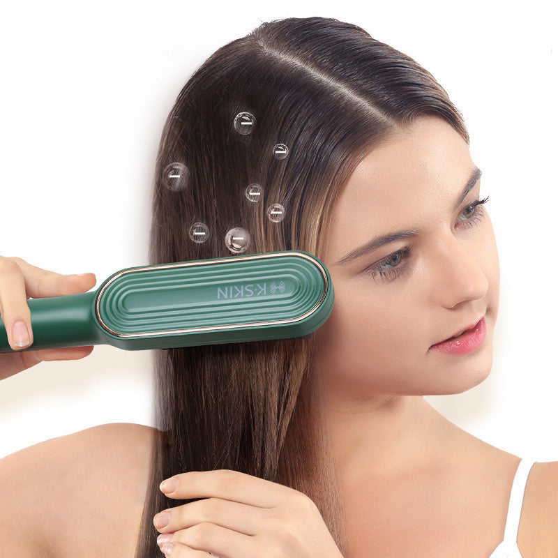 Negative Ion Hair Straightening Comb And Curling Iron