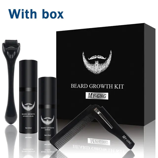 Barber Beard Growth Kit: Professional Enhancer Set